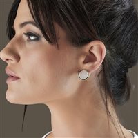 Ohrringe Aquaforte Dame Tonde Reverse in Silber Quarzo idrotermale H4180257 - H4180257